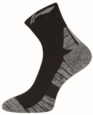 Li-Ning Mens Mid-Cut Sports Socks - Black / Grey