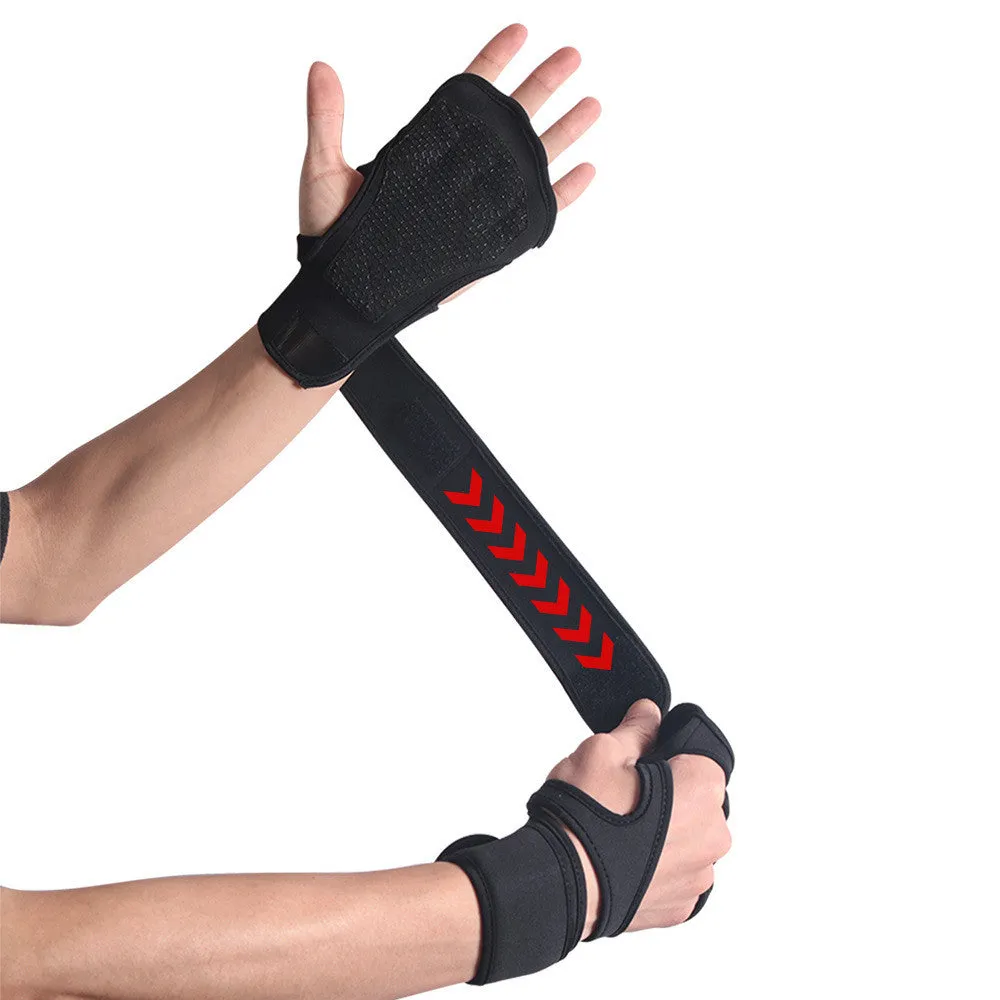 Lifting Workout Grip Training Sports Anti Slip Breathable Exercise Fitness Gloves