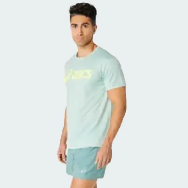 LIGHT CELADON SILVER ASICS TOP