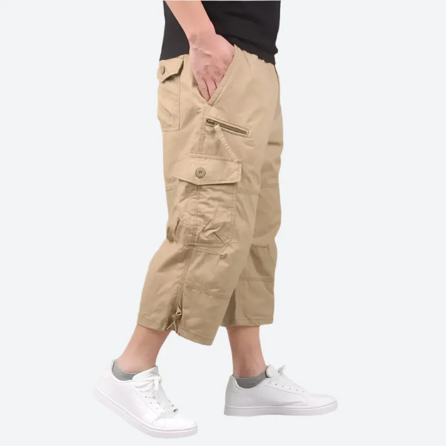 Lightweight Cargo Knee-Length Shorts