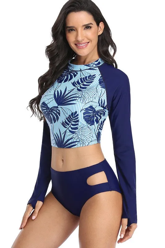 Long sleeve rash guard set