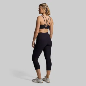 Lotus Sports Bra Set (Black)
