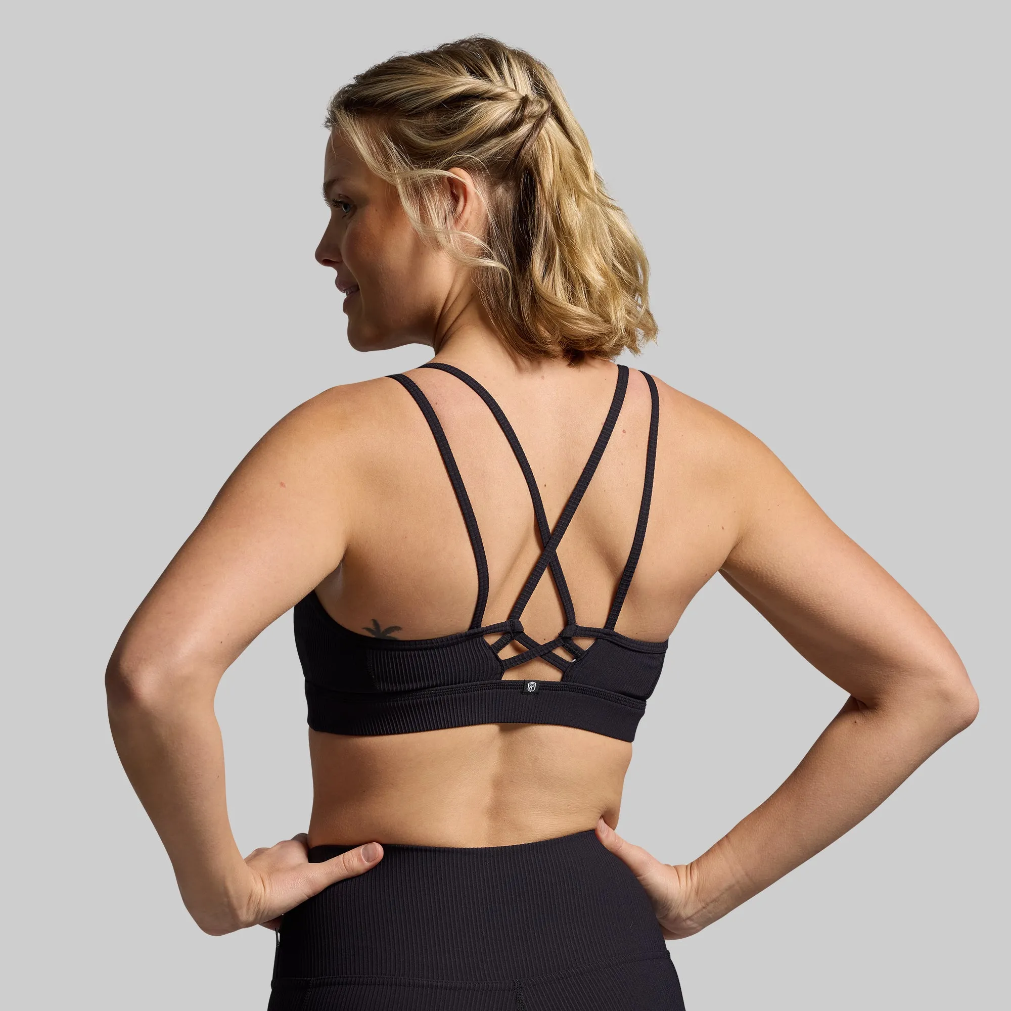 Lotus Sports Bra Set (Black)