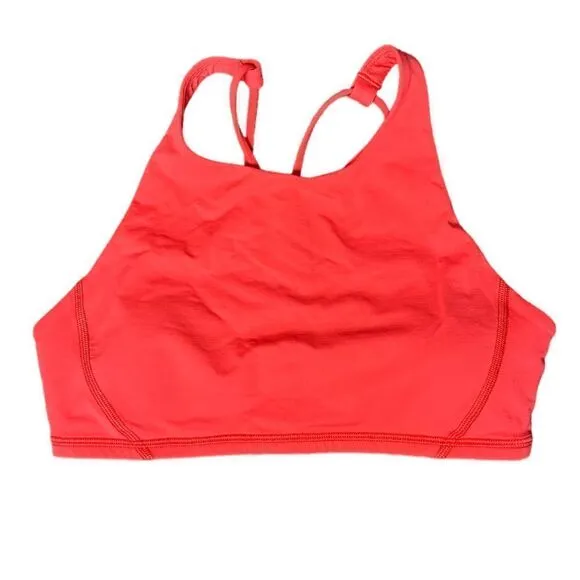 Lululemon Energy Orange Sport Bra Razorback Running Support Bra