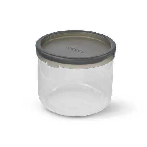 Lunch pot Glass Large Black Blum 600 ml Mandel GR-LB-M014