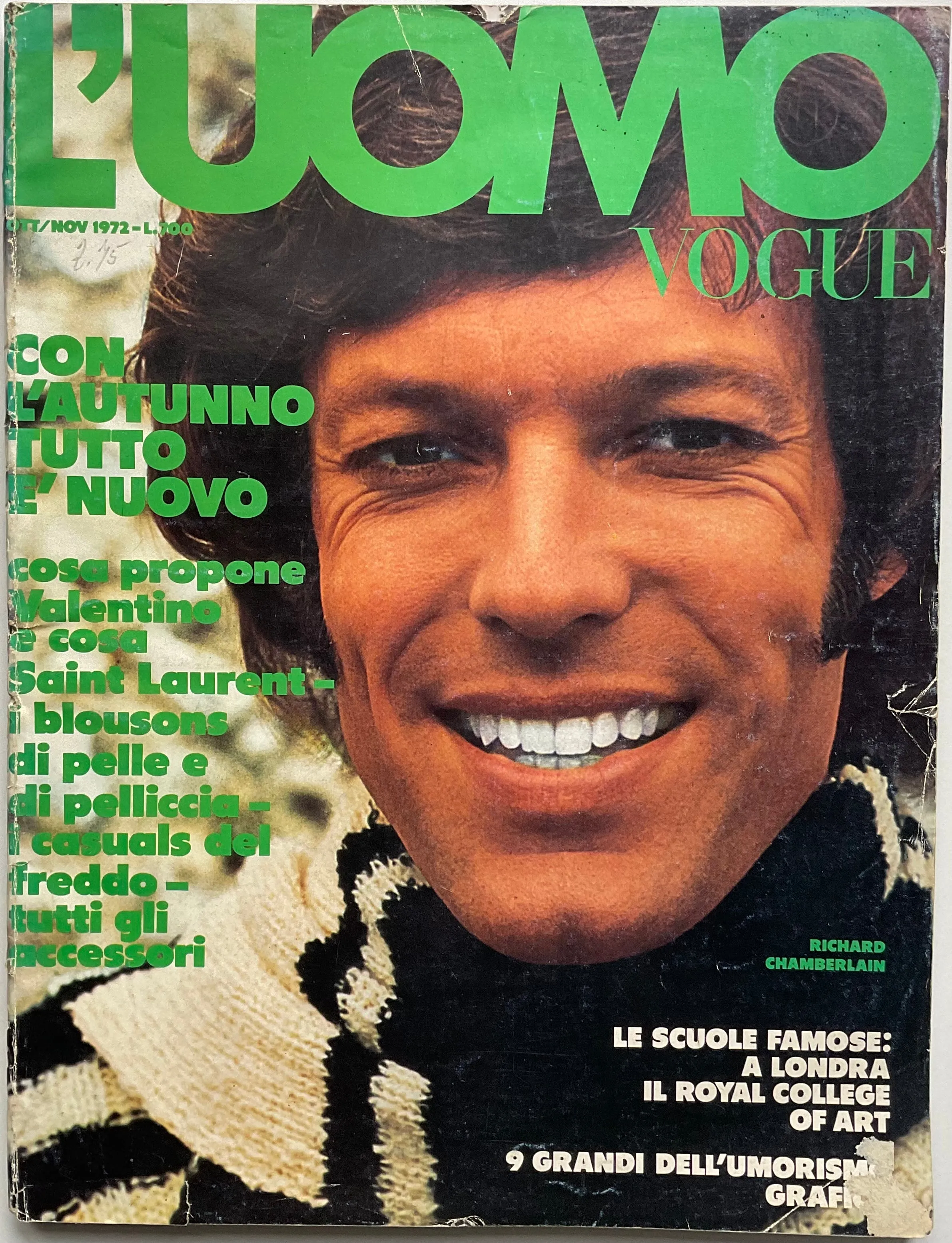 L’Uomo Vogue Ottobre/Novembre 1972 N. 20