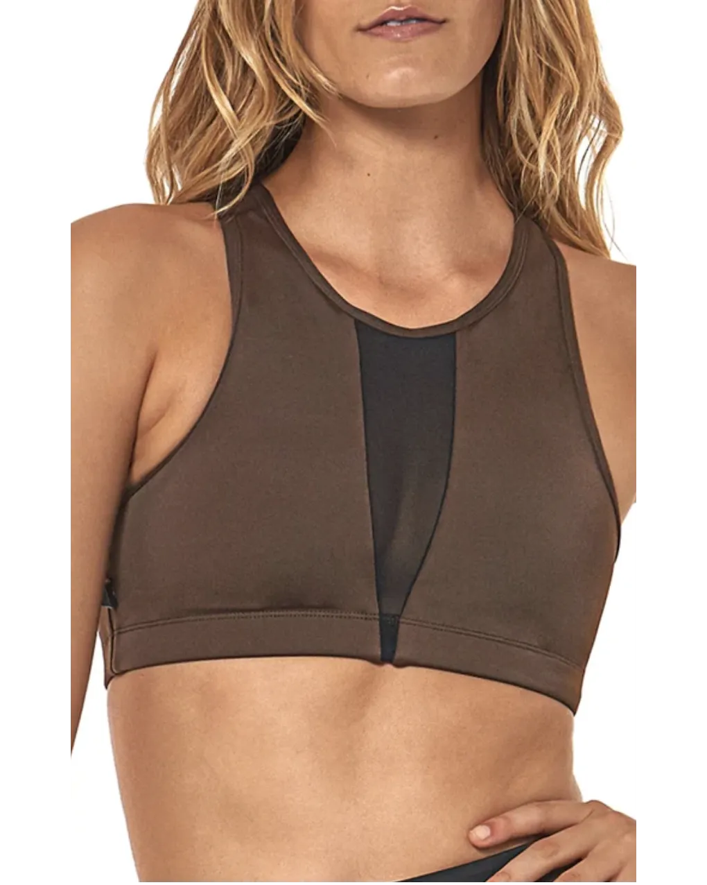 L'urv Game On Mesh Bra - Chocolate