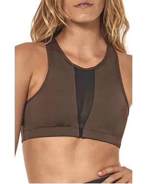 L'urv Game On Mesh Bra - Chocolate