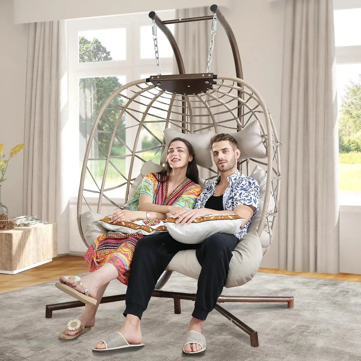 Luxury 2 Person Hanging Egg Chair