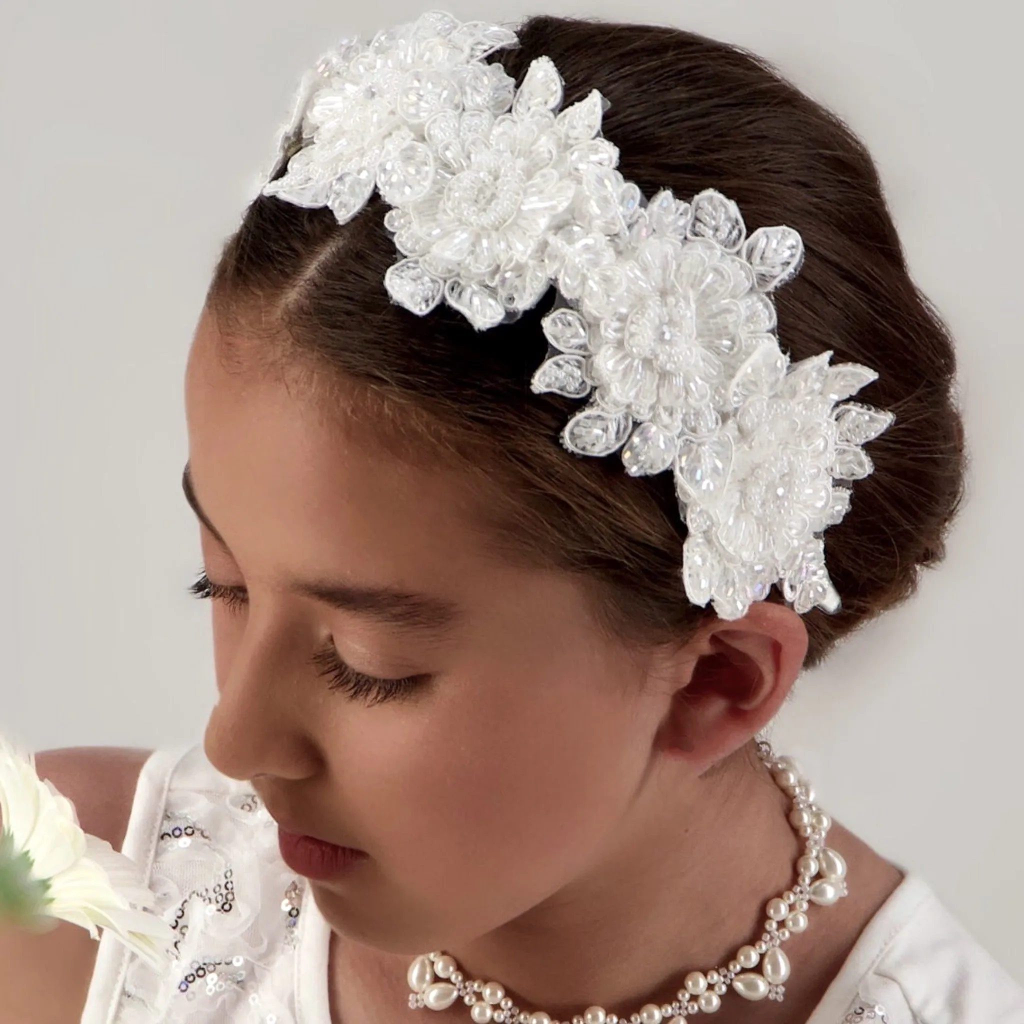 Luxury Hadraniel Lace and Crystal Headband