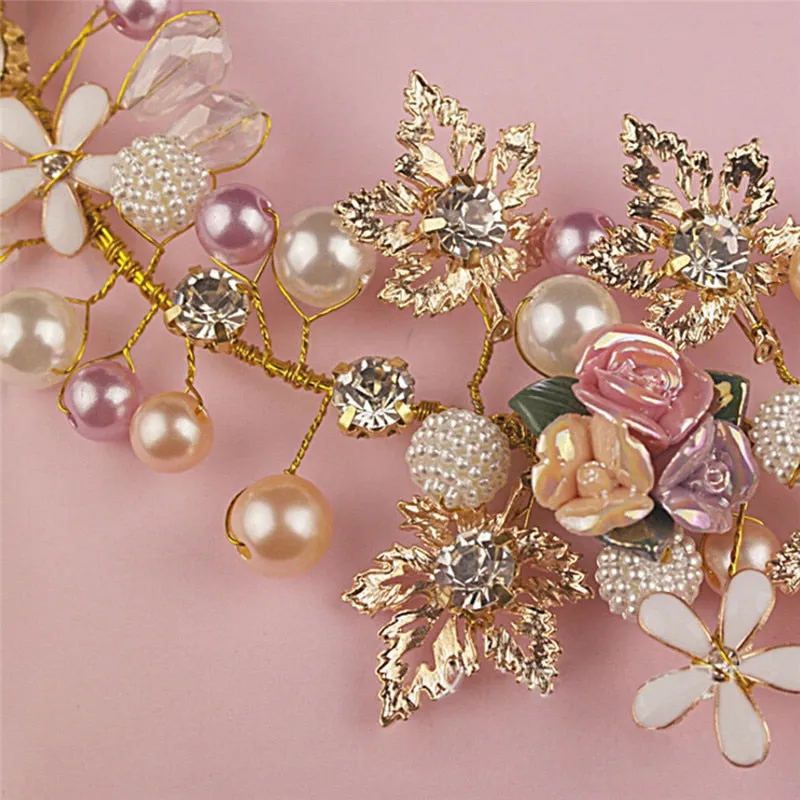 Luxury Pearl Handmade Tiara