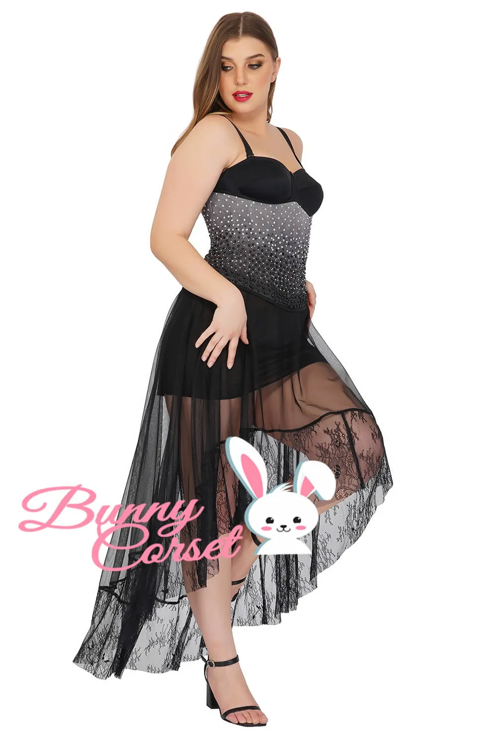 Madeleine Grey Ombre Couture Corset