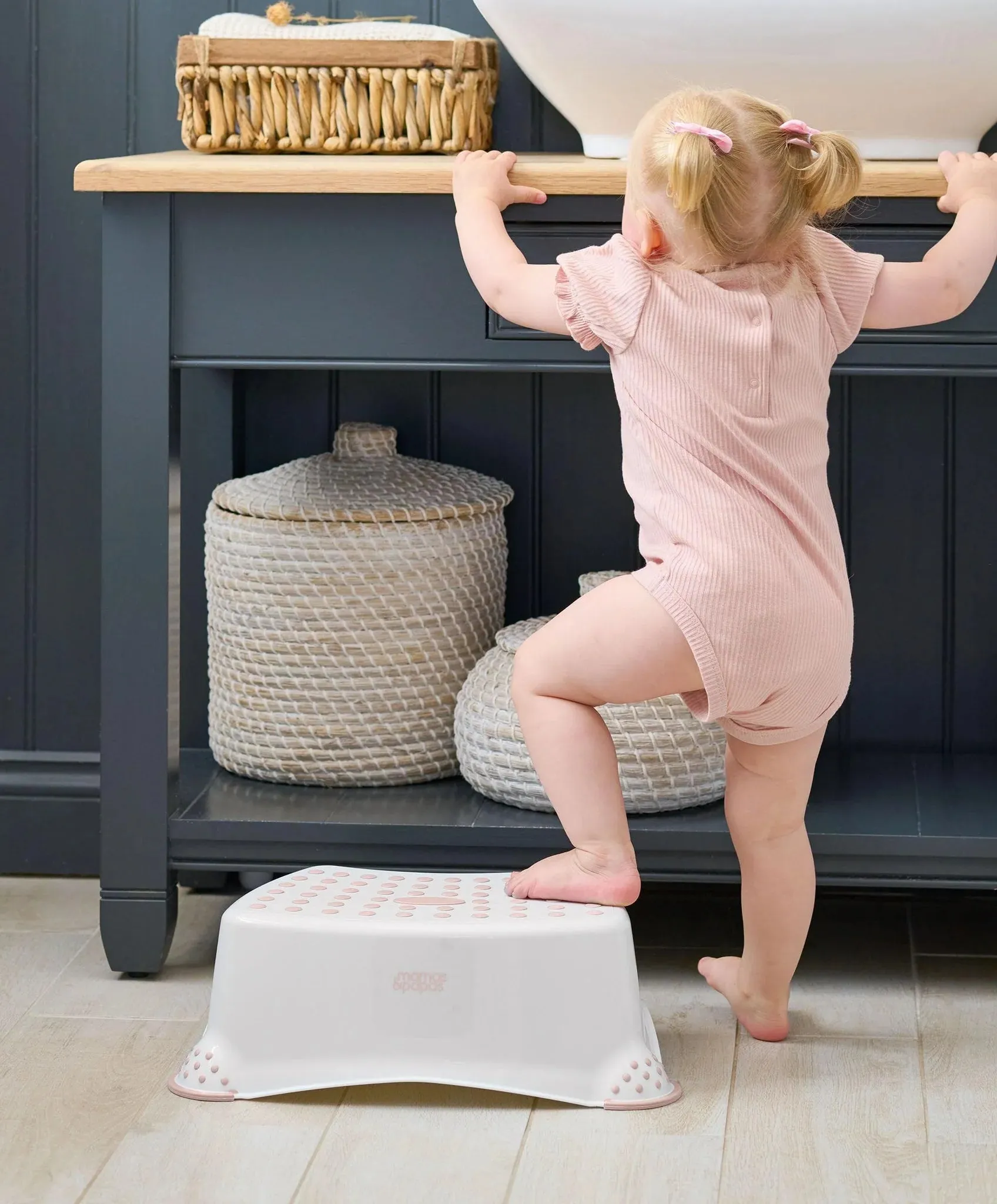 Mamas & Papas Anti Slip Step Up Stool – Blossom Pink