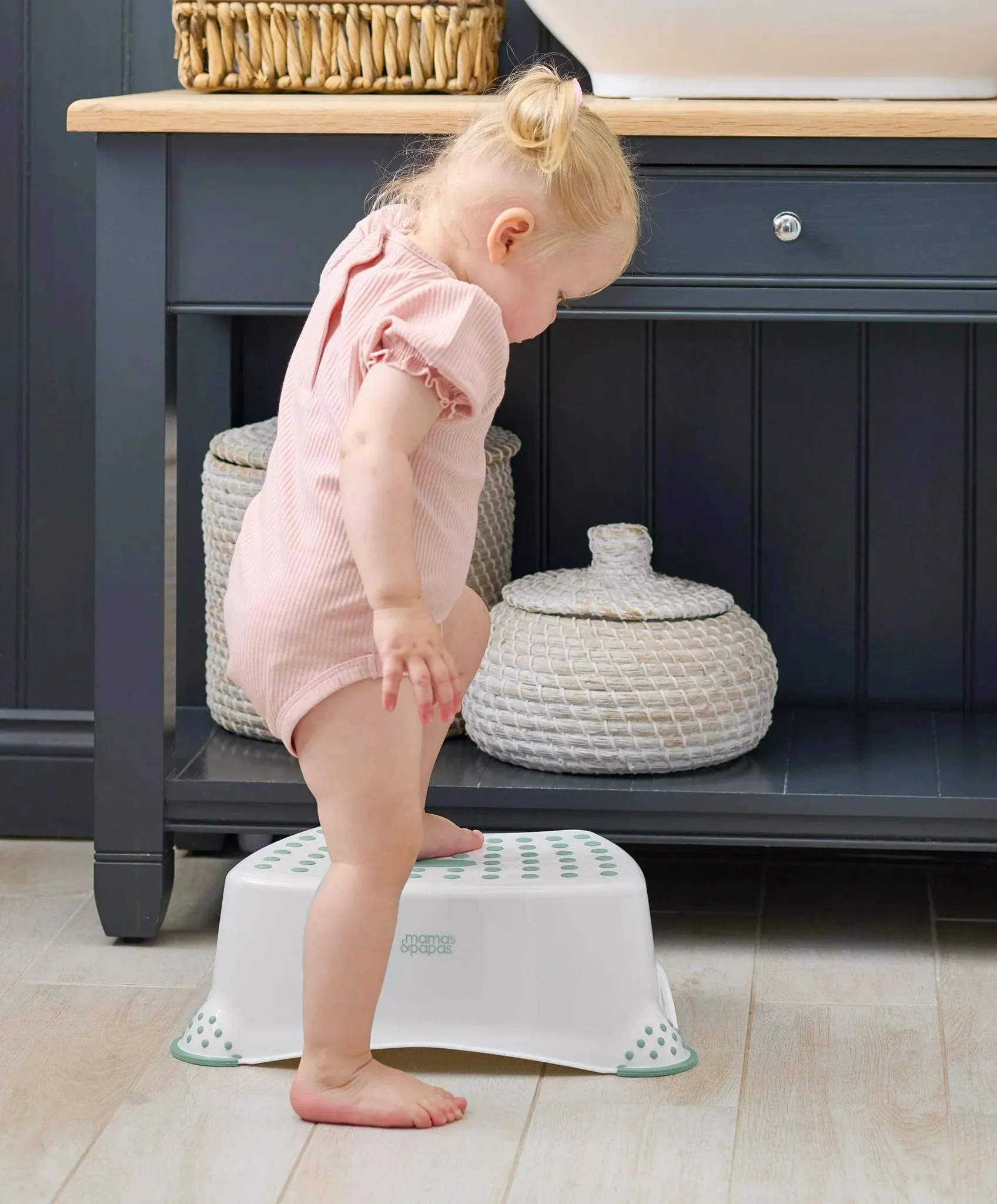 Mamas & Papas Anti Slip Step Up Stool – Eucalyptus