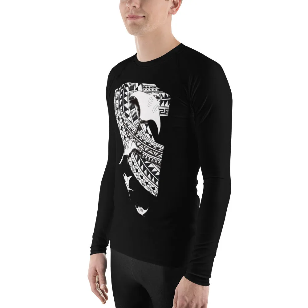 Manta Tattoo Men's Rash Guard - Design by Leo Pgram