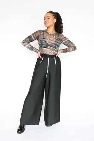 maria calderara Mesh Monochrome Print Top