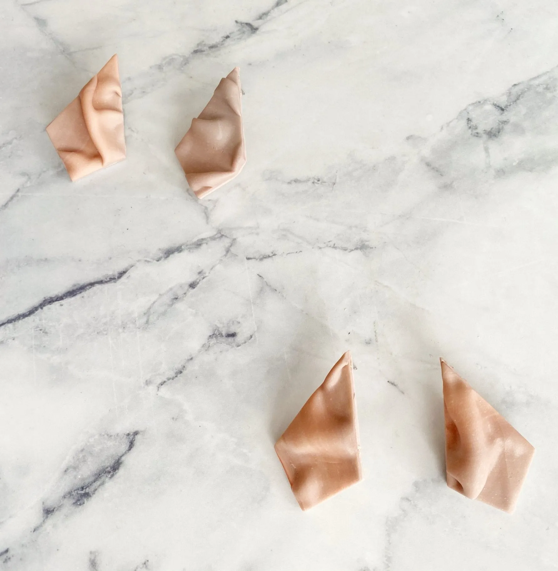 Mauve Effect polymer clay earrings