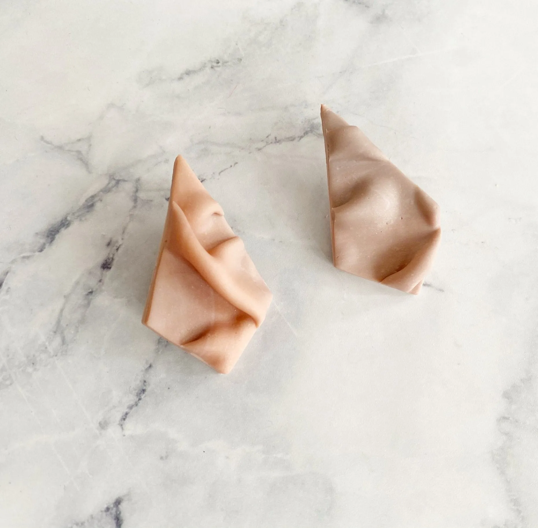 Mauve Effect polymer clay earrings