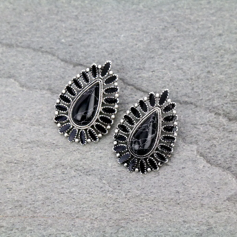 McClure Fashion Teardrop Cluster Post Earrings