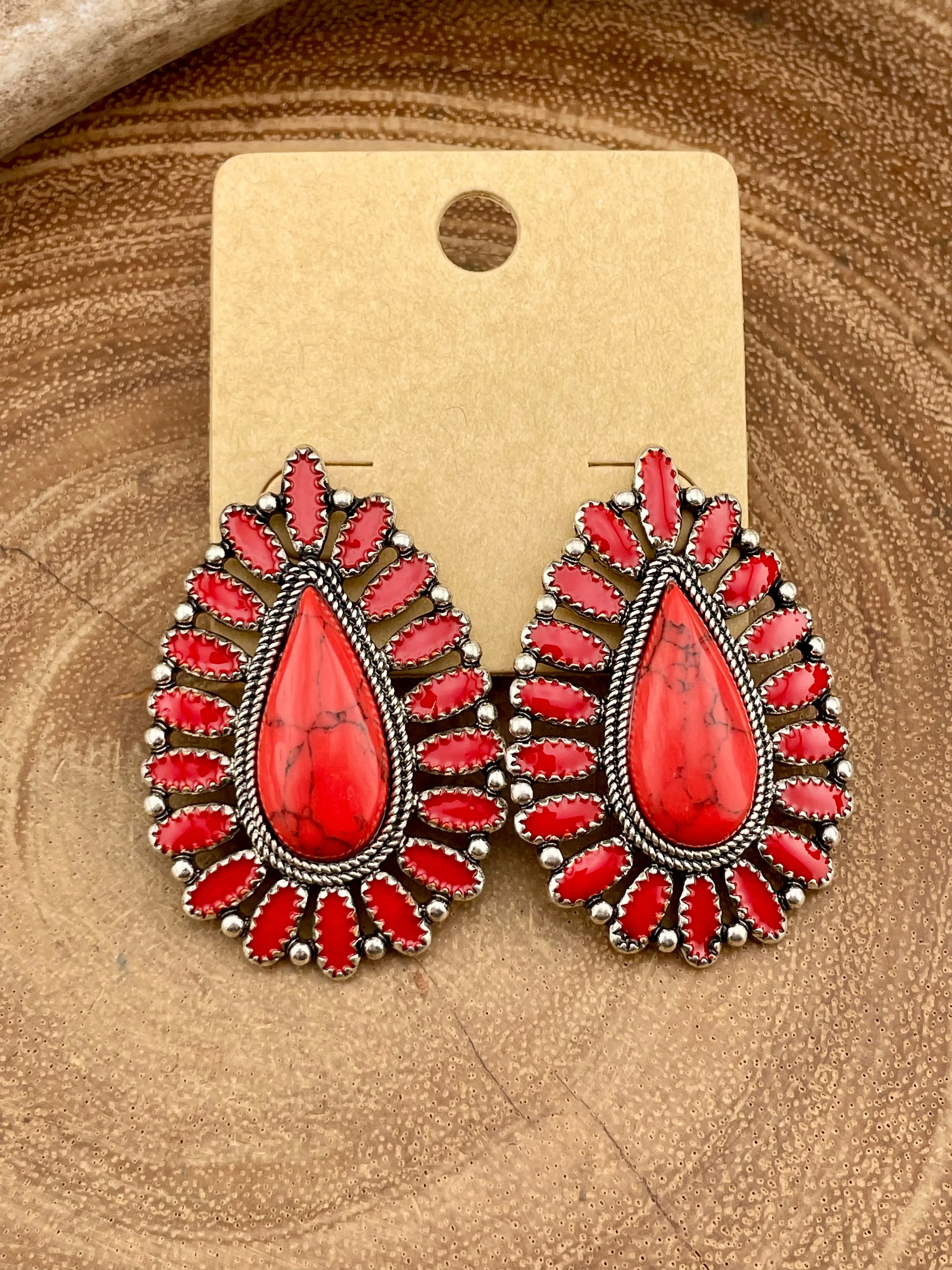 McClure Fashion Teardrop Cluster Post Earrings