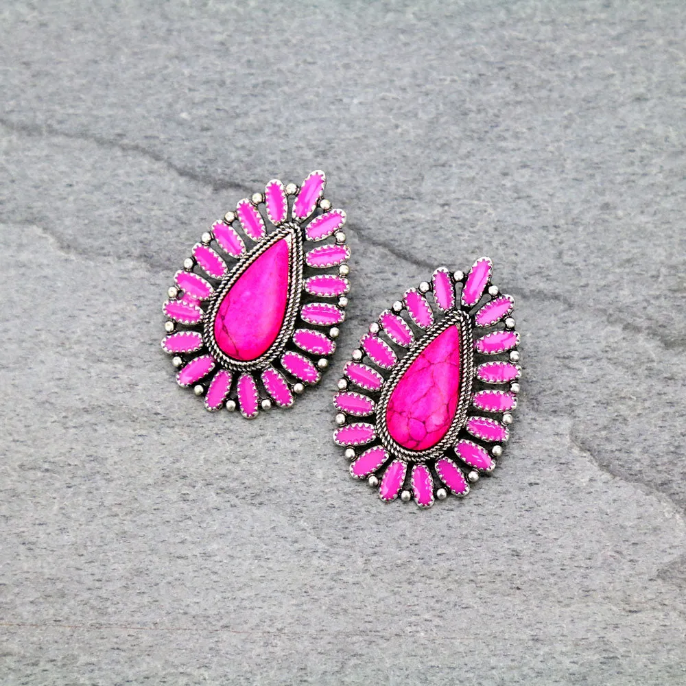 McClure Fashion Teardrop Cluster Post Earrings