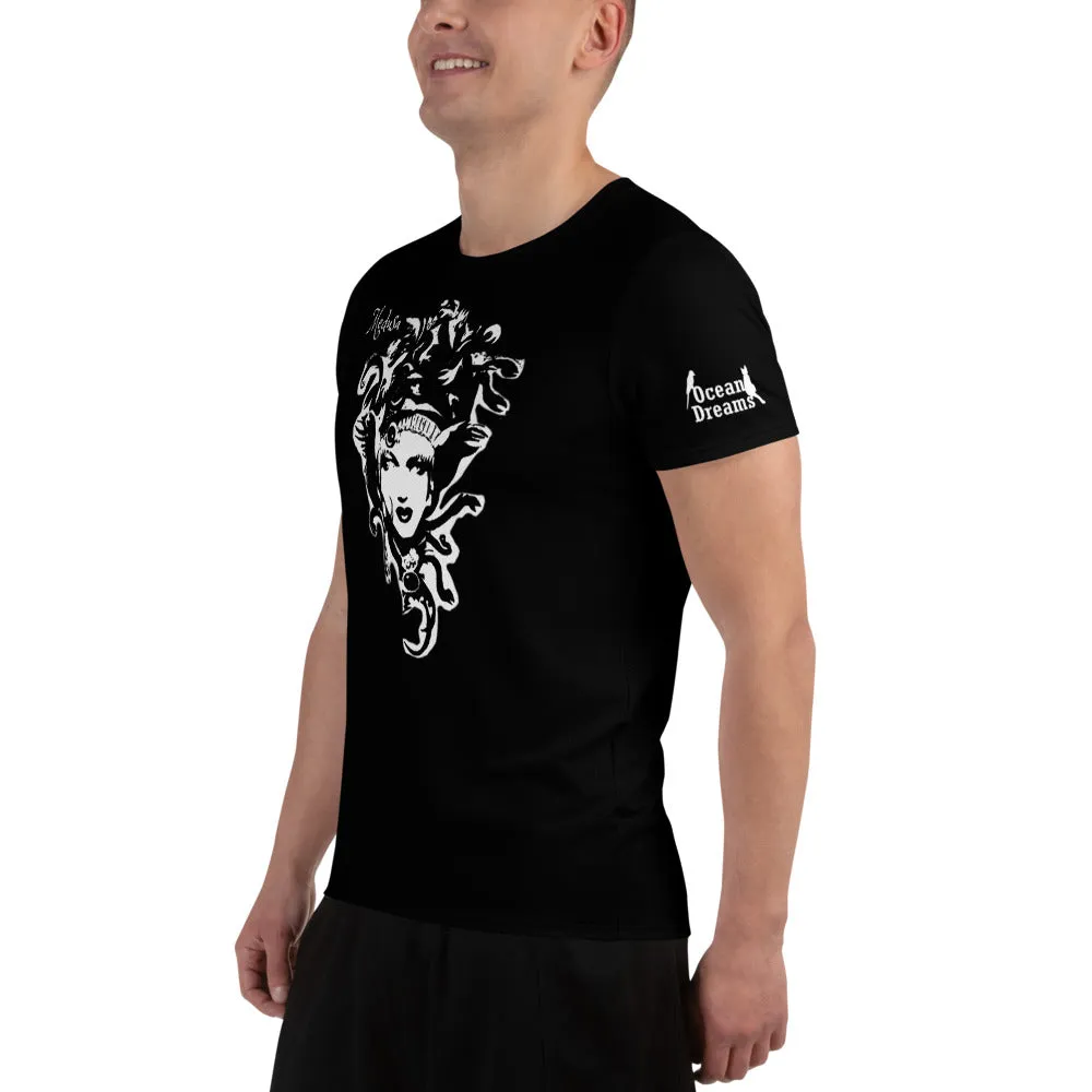 Medusa by Artist Yoko Tomita design All-Over Print Men's Athletic T-shirt