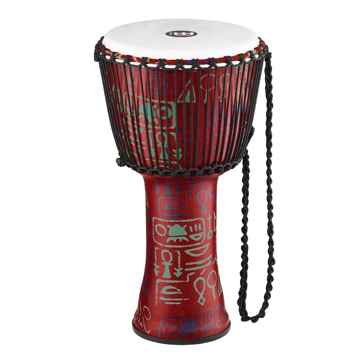 Meinl Travel Series Rope Tuned Djembe in Pharaoh's Script