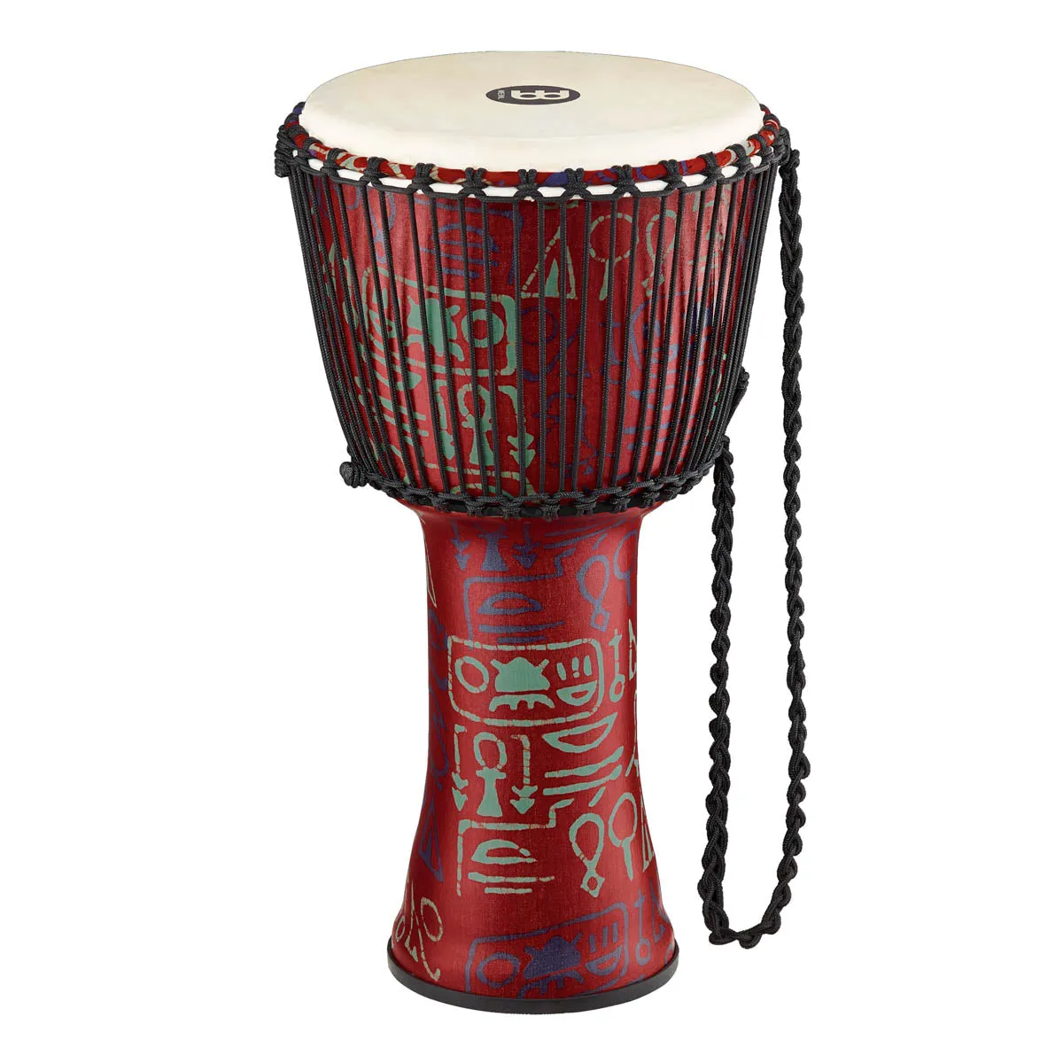 Meinl Travel Series Rope Tuned Djembe in Pharaoh's Script