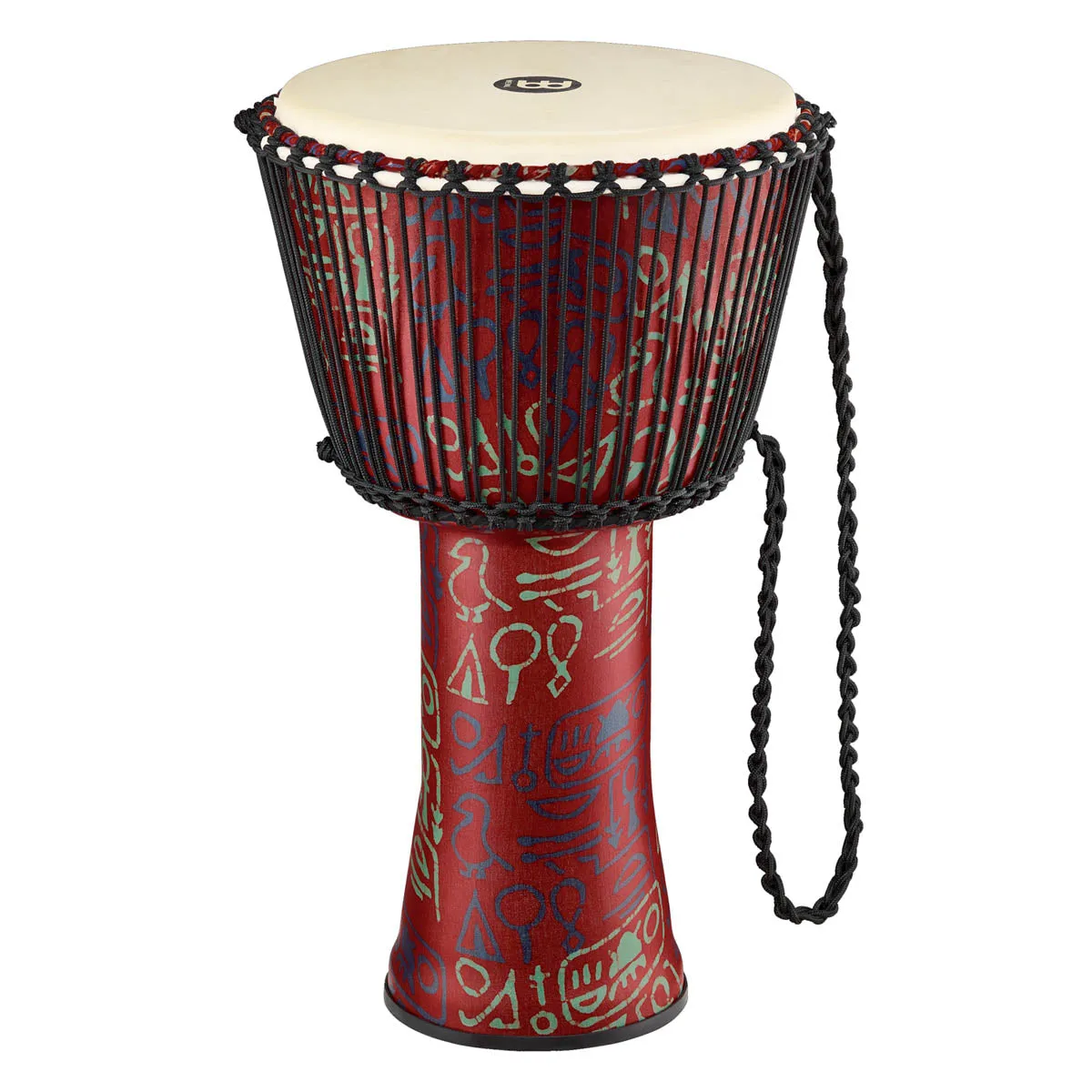 Meinl Travel Series Rope Tuned Djembe in Pharaoh's Script