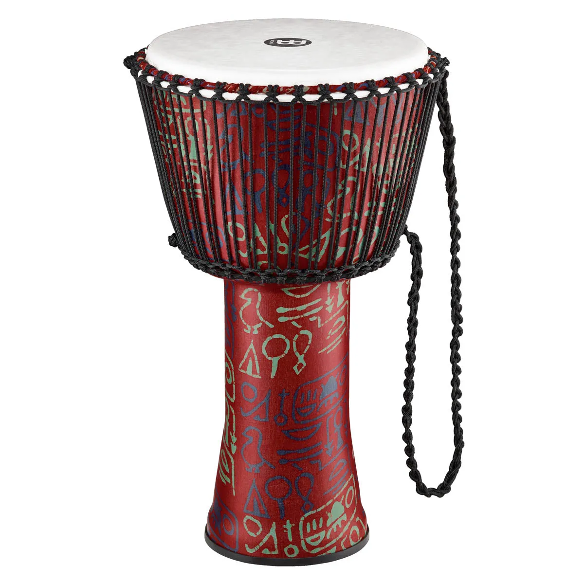 Meinl Travel Series Rope Tuned Djembe in Pharaoh's Script