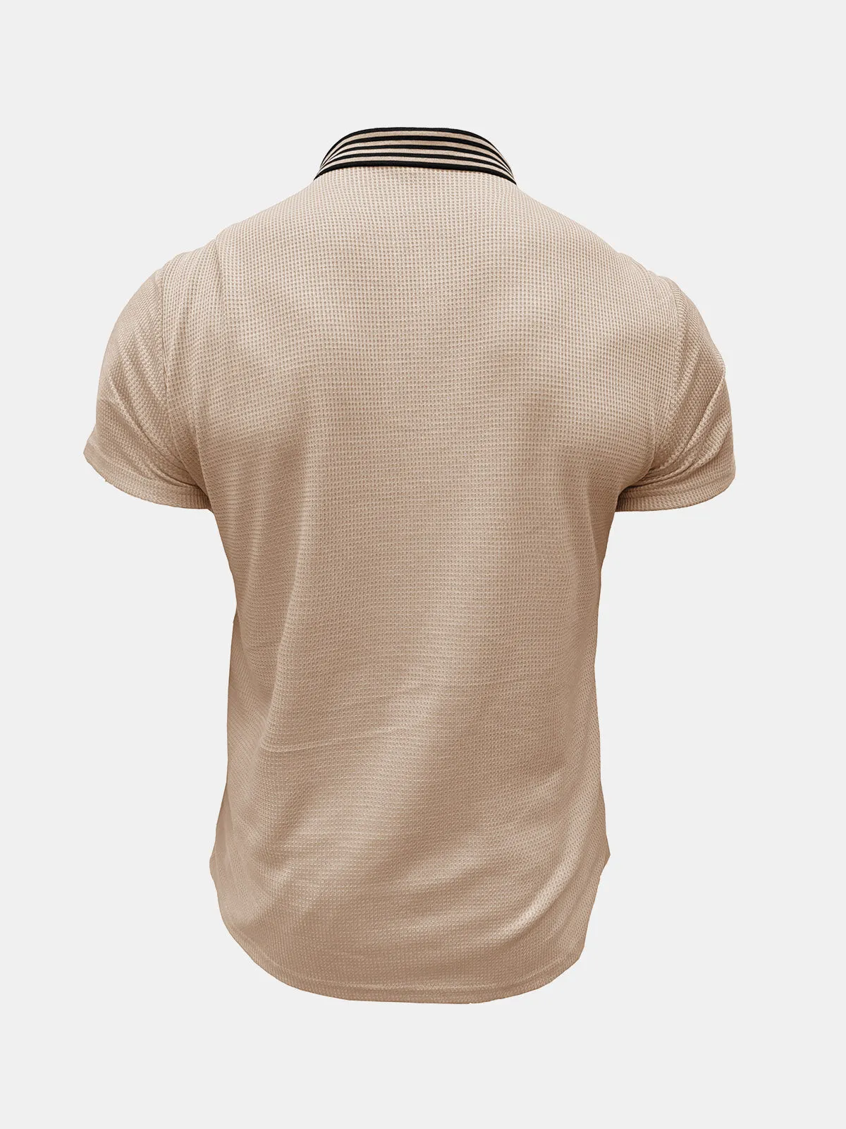 Men's Solid Color Leisure Short Sleeve Summer Polo Shirt