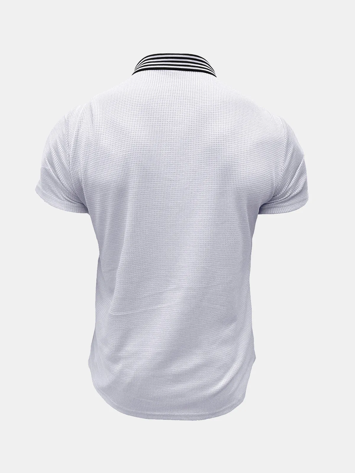 Men's Solid Color Leisure Short Sleeve Summer Polo Shirt