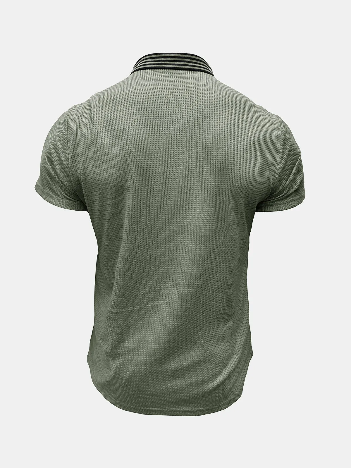 Men's Solid Color Leisure Short Sleeve Summer Polo Shirt