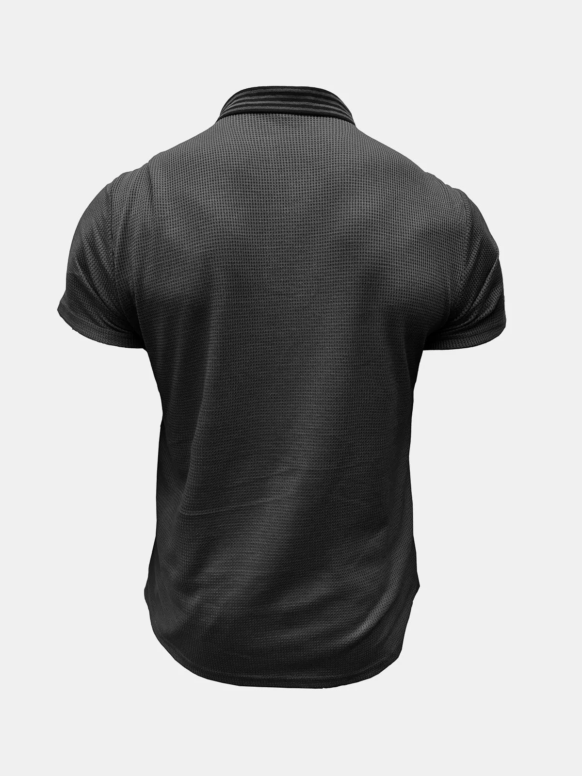 Men's Solid Color Leisure Short Sleeve Summer Polo Shirt