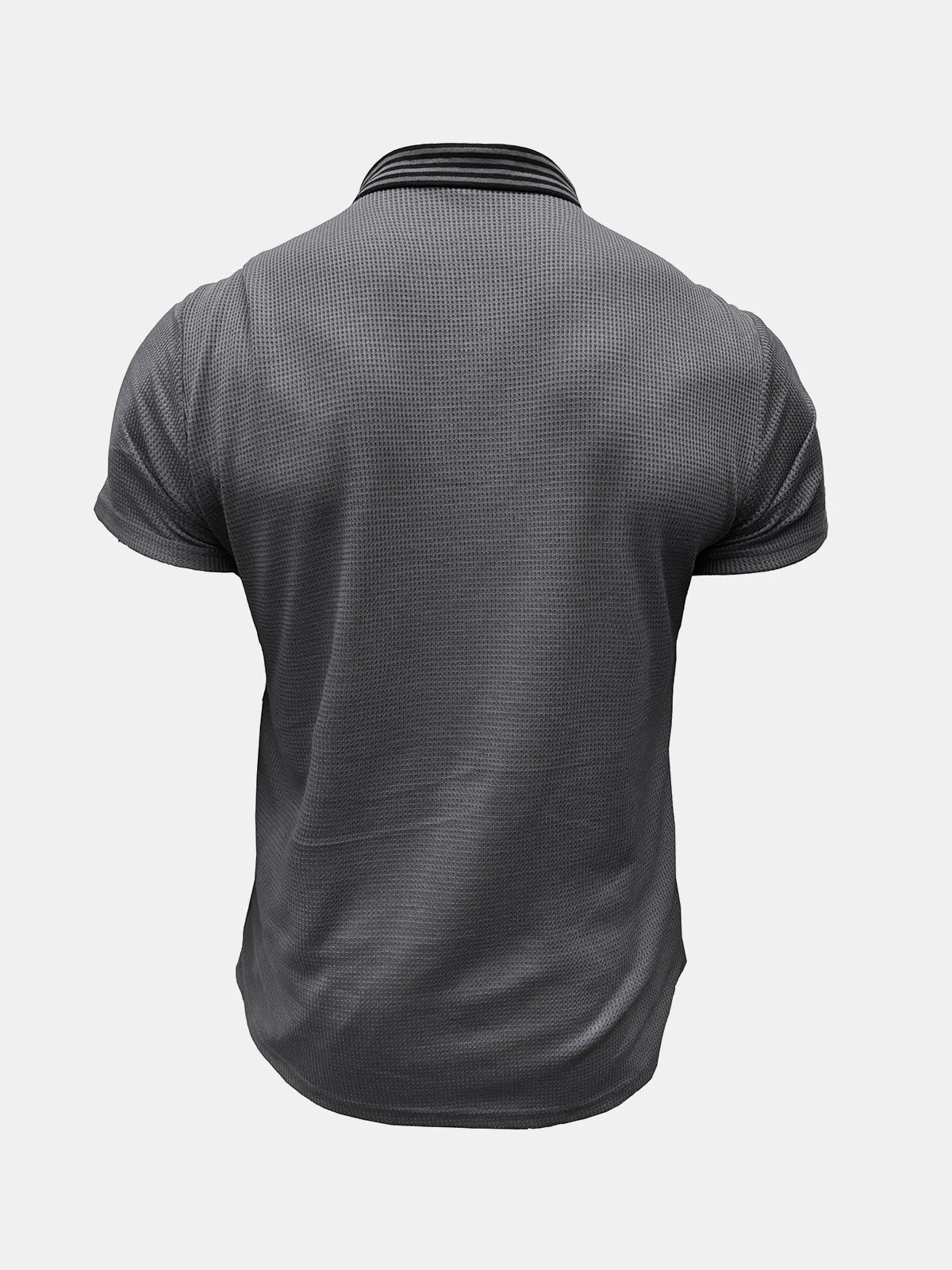Men's Solid Color Leisure Short Sleeve Summer Polo Shirt
