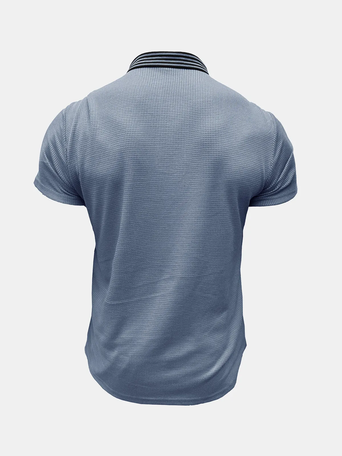 Men's Solid Color Leisure Short Sleeve Summer Polo Shirt