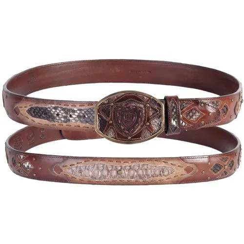 Men's Wild West Python Belt