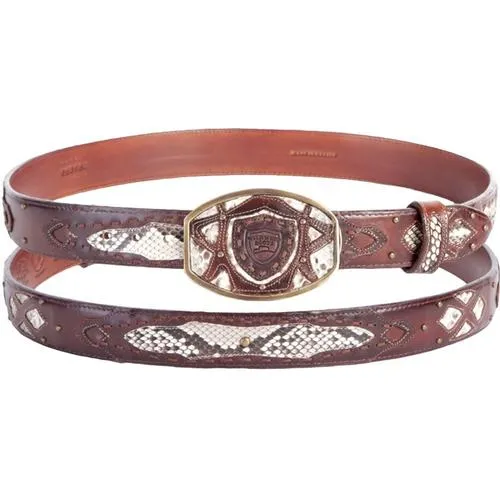 Men's Wild West Python Belt