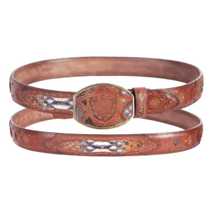 Men's Wild West Python Belt