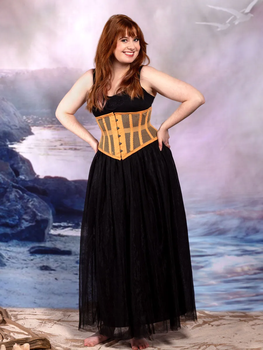 Mesh Hourglass Curve Waspie Underbust Corset : CS-201