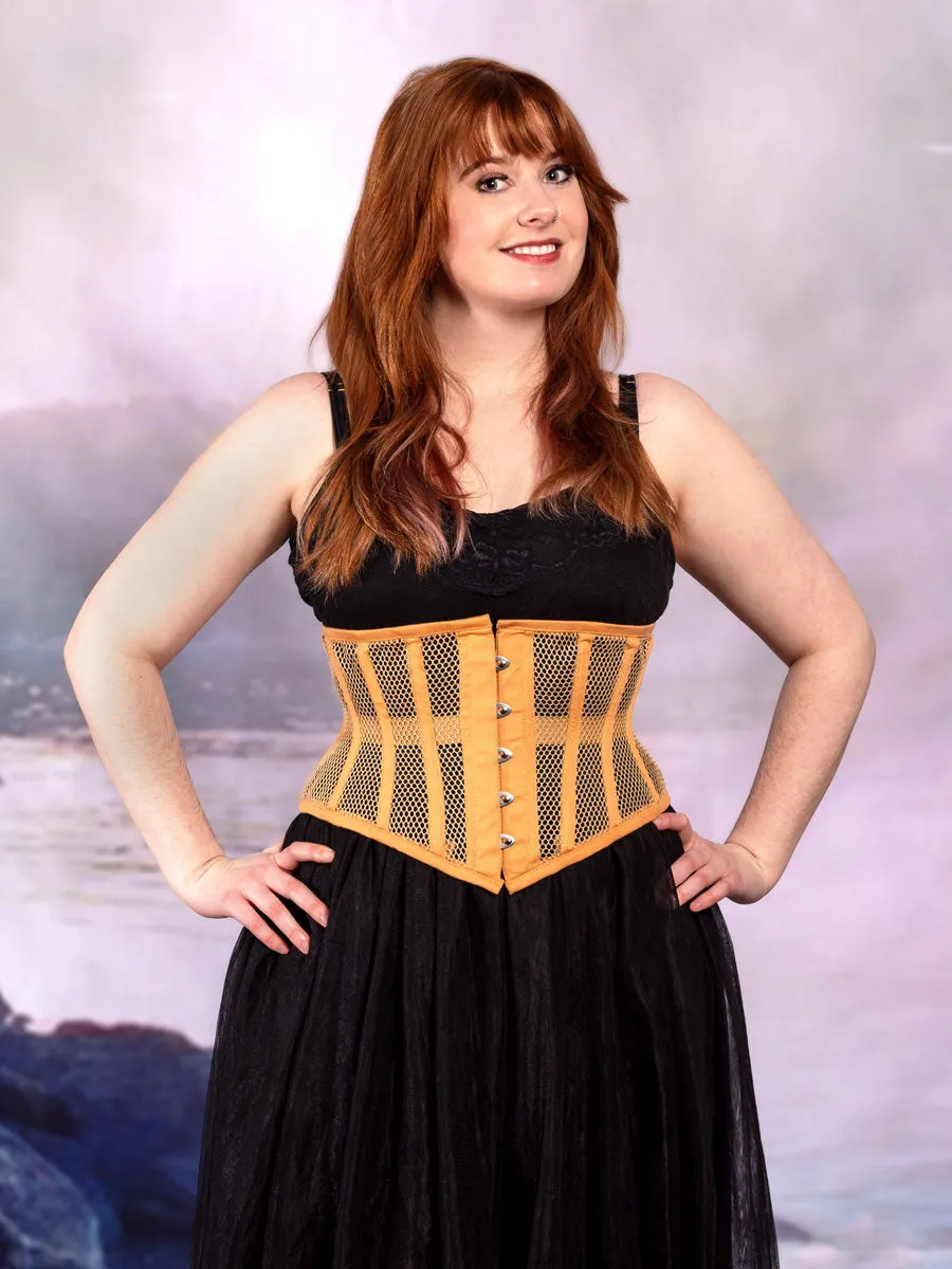 Mesh Hourglass Curve Waspie Underbust Corset : CS-201