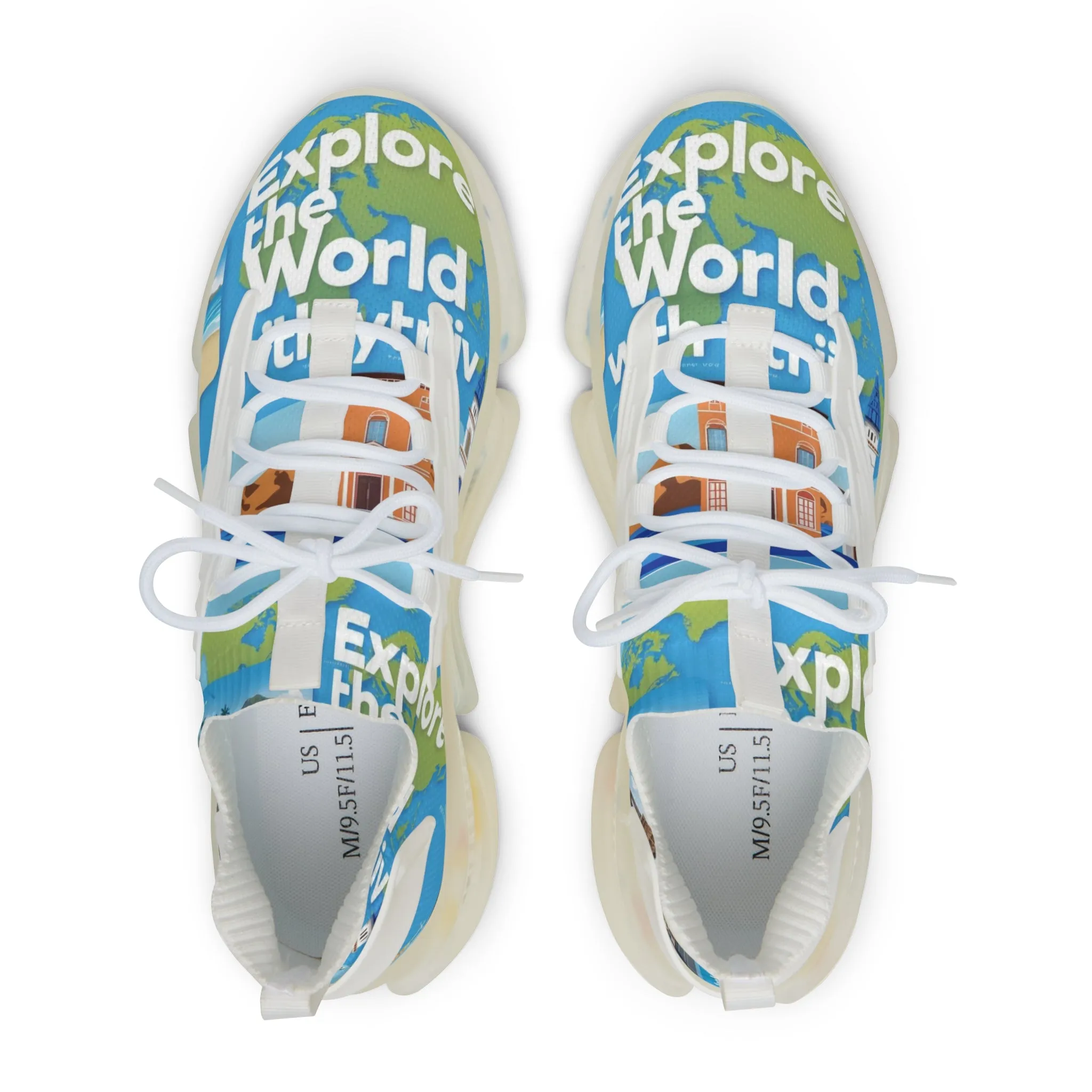 Mesh Sneakers - Explore the World Men's Trendy Travel Shoes