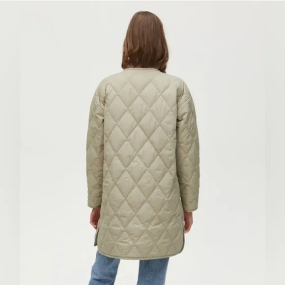Michael Stars Sonnet Quilted Jacket Light Olive Size 2X NEW!