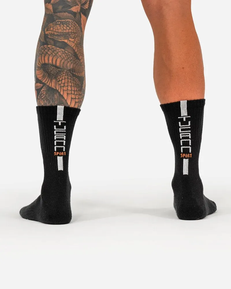 Mid-Rise Socks - Black