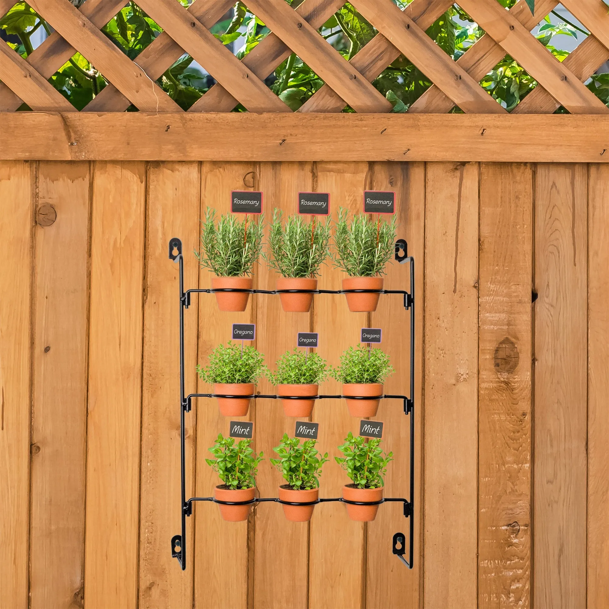 Mini Clay Pot Hanging Rack (2-Inch w/ Pots, Case of 16)