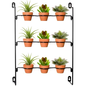 Mini Clay Pot Hanging Rack (2-Inch w/ Pots, Case of 16)