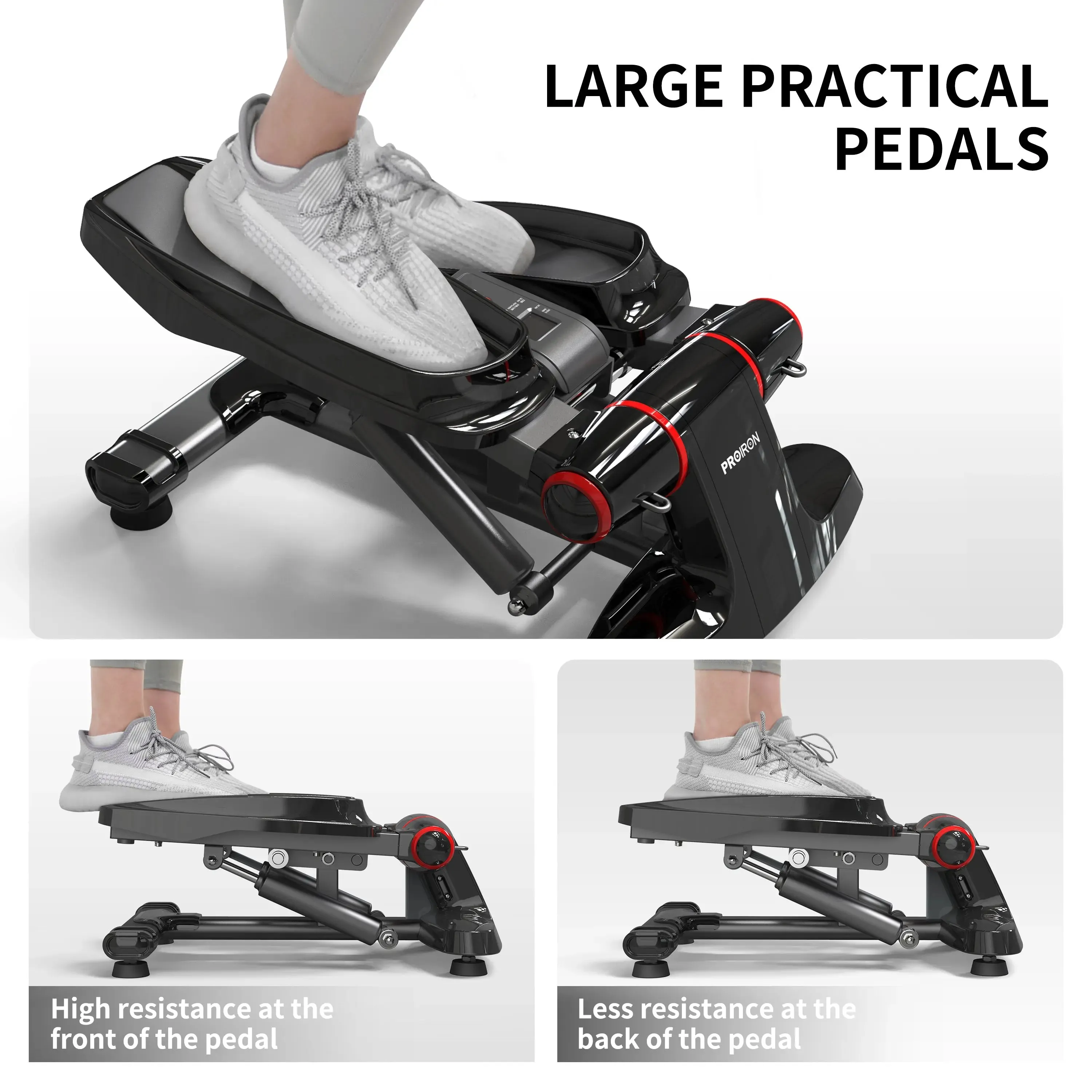 Mini Hydraulic Stepper with LCD Monitor   Free Resistance bands