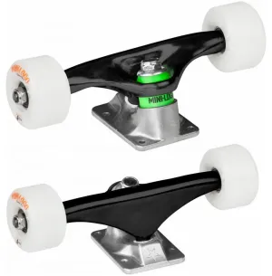 Mini Logo Truck 53mm Wheels Black/Raw Undercarriage Kit  - 7.63"