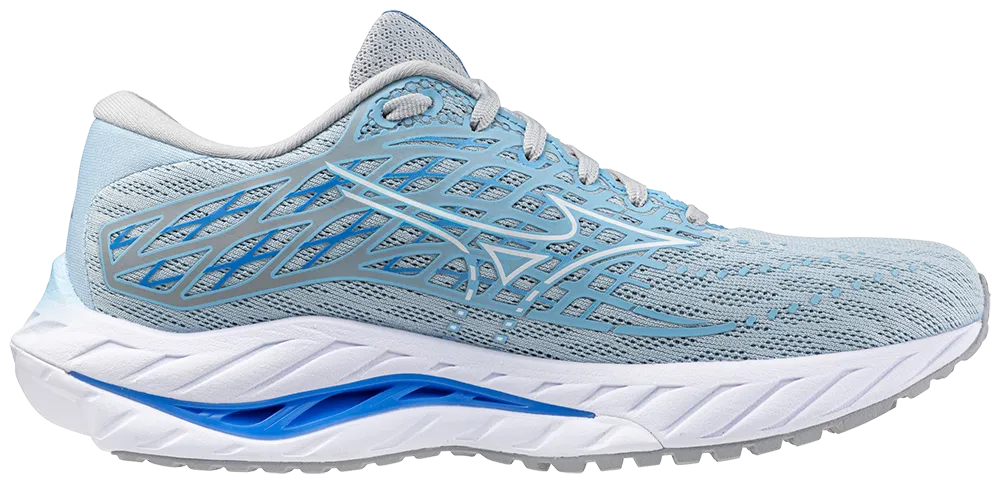 Mizuno Wave Inspire 20 (B Width) - Grey/Blue (Womens)