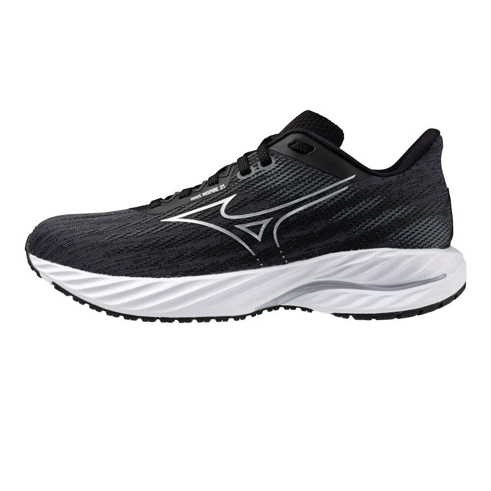 Mizuno Wave Inspire 21 Wide (Womens) - Black/Silver Metallic/Grey